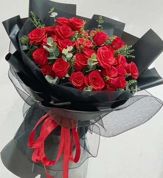 bó hoa hồng đỏ tặng sinh nhật