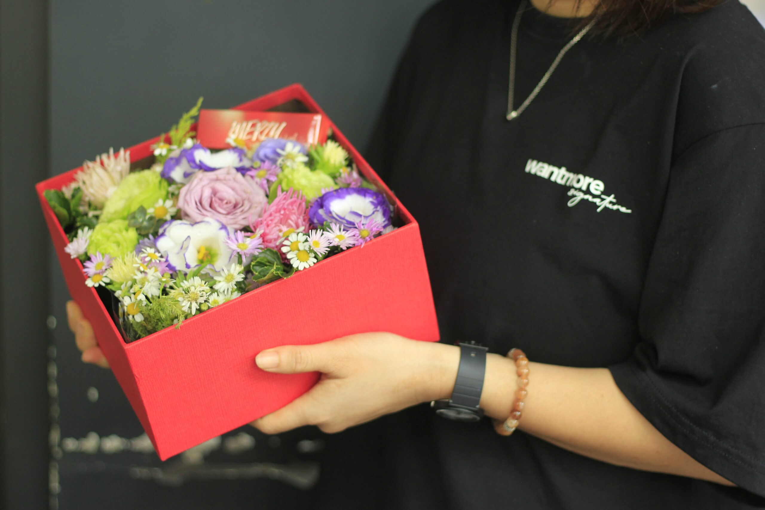 Hộp hoa quà tặng đáng yêu